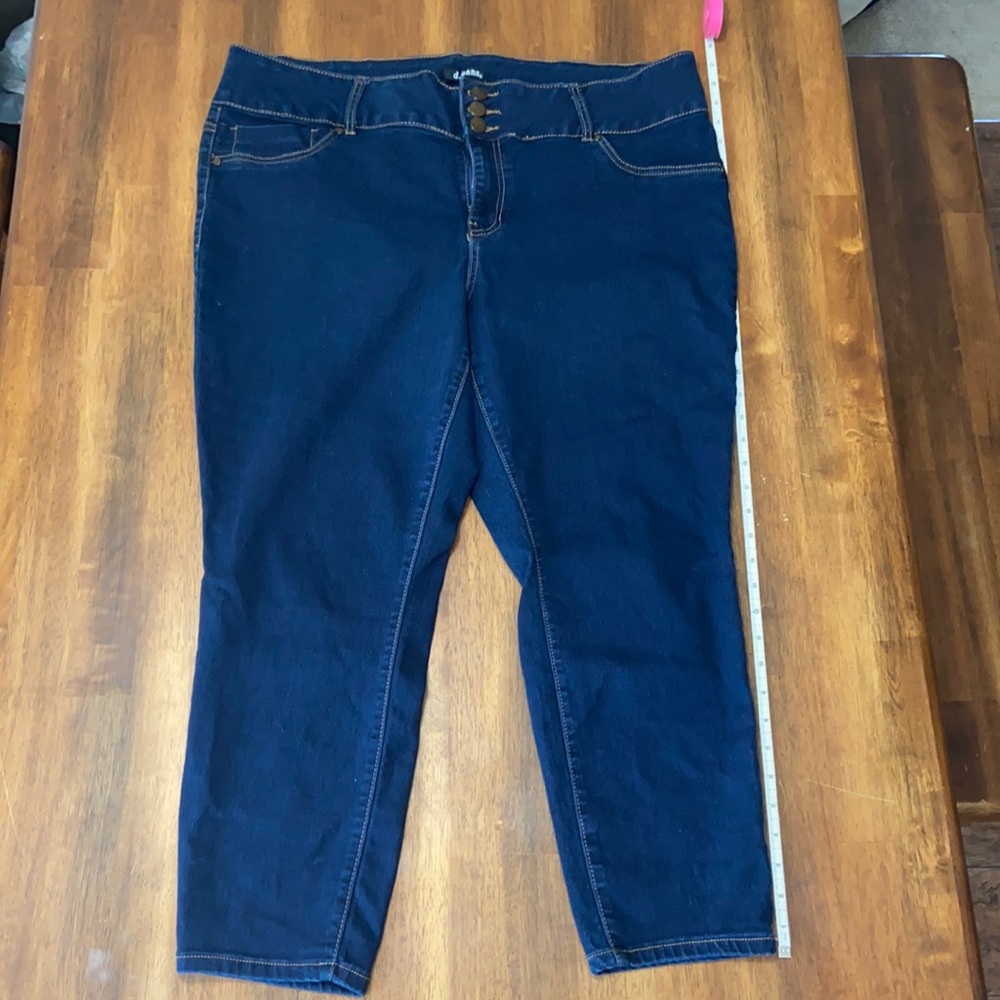 D.jeans plus size stretch denim pants, 22W